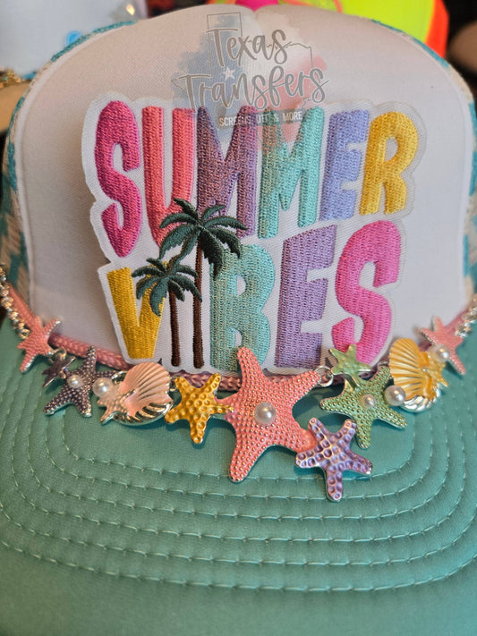 Summer Vibes Pastel Iron-On PATCH: Single Patch