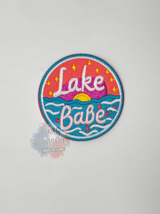 Lake Babe Circle Iron-On PATCH: Single Patch