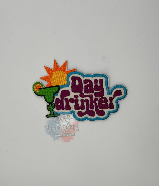 Day Drinker Margarita Iron-On PATCH: Single Patch