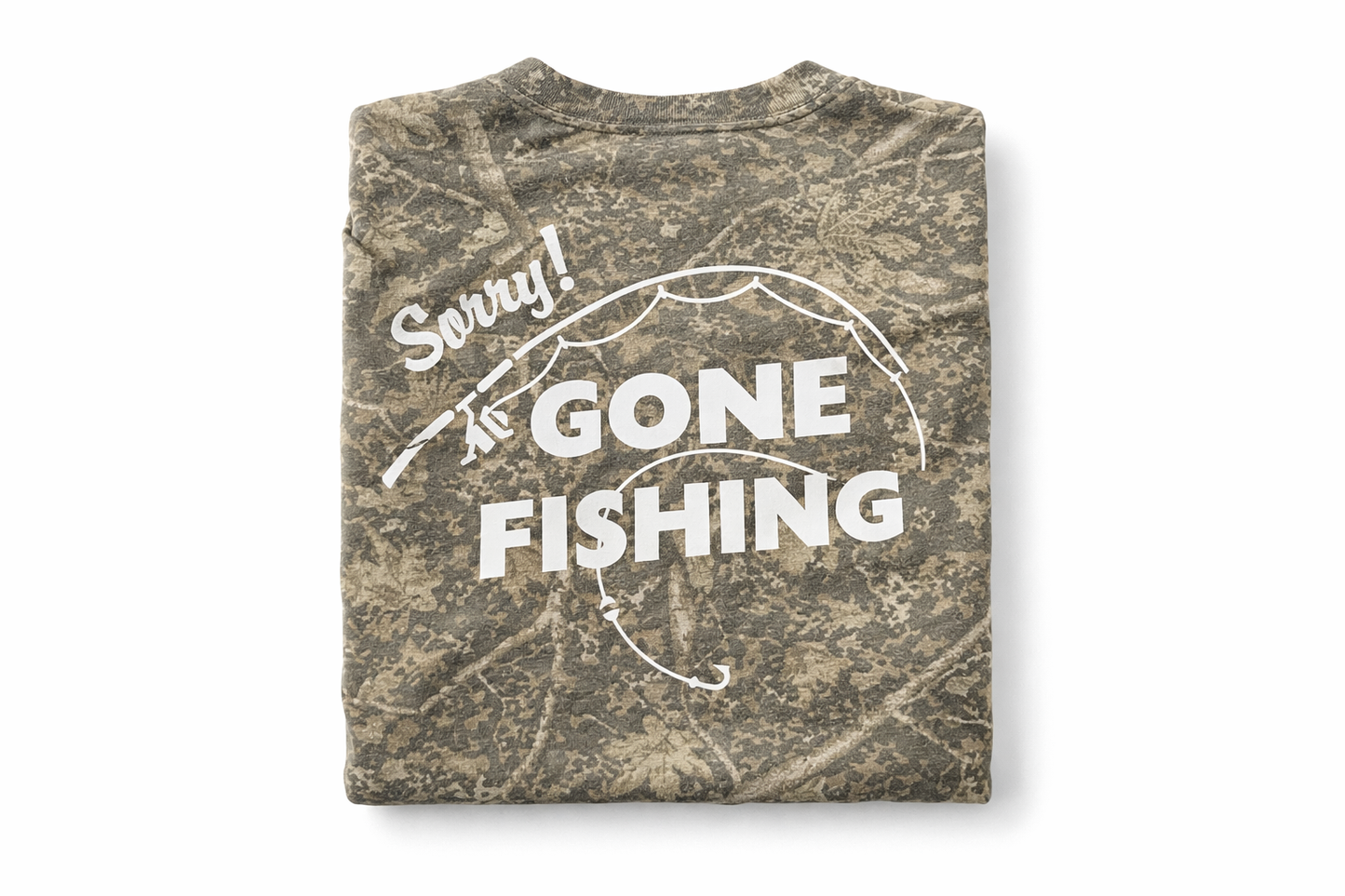 Gone Fishing Camo Tee
