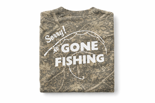 Gone Fishing Camo Tee