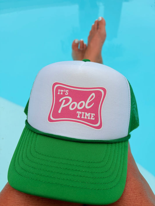 It's Pool Time Trucker Hat