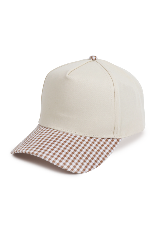 Two-Tone Gingham Trucker