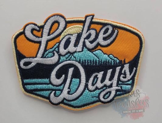 Retro Lake Day Iron-On PATCH: Single Patch